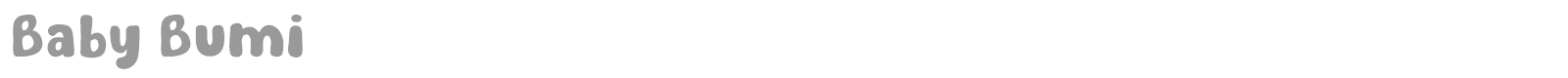 Baby Bumi font preview